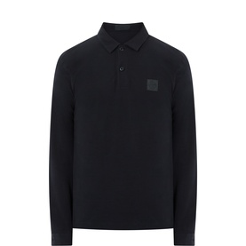 Compass Logo Long-Sleeved Polo Shirt
