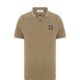 Compass Logo Tipped Polo Shirt