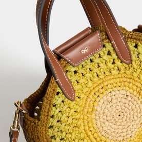 Round Bow Small Tote Bag
