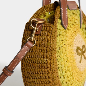 Round Bow Small Tote Bag