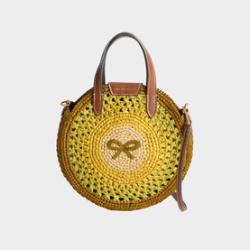 Round Bow Small Tote Bag