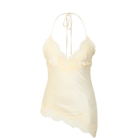 Silvio Lace Trim Asymmetric Camisole