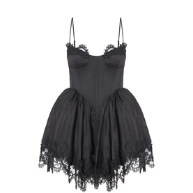 Ashta Lace Detail Mini Dress