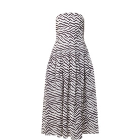 Isalia Strapless Printed Dress