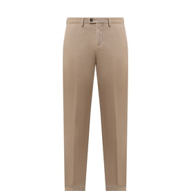 Garment-Dyed Slim Leg Chinos