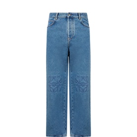 Anagram Logo Baggy Jeans