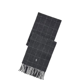 Pony Logo Reversible Windowpane Scarf