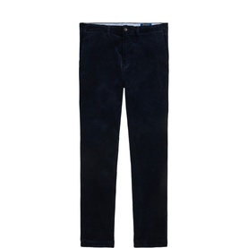 Pony Logo Straight Leg Corduroy Trousers
