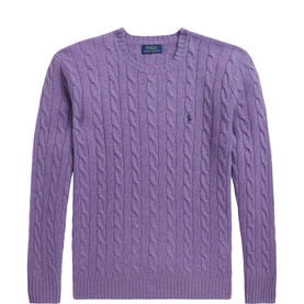 Pony Logo Cable Knitted Sweater