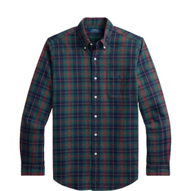 Ralph Lauren Reg Shirt in multi tartan check, long sleeve with button-down collar and chest pocket