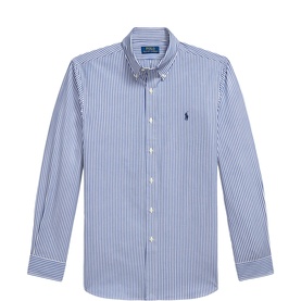 Polo Player Logo Striped Shirt