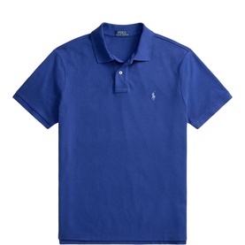 Pony Logo Slim Fit Mesh Polo Shirt