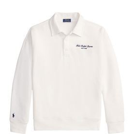 Script Logo Collared Sweatshirt
