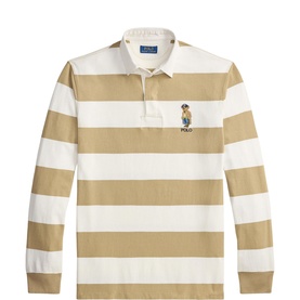 Polo Bear Striped Rugby Shirt