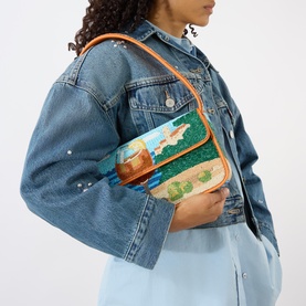 Tommy Sunset Spritz Beaded Shoulder Bag