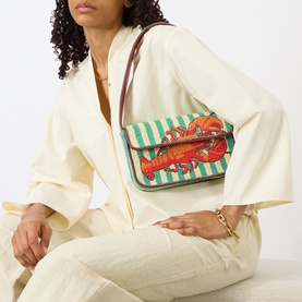 Tommy Summer Lobster Beaded Shoulder Bag