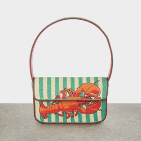 Tommy Summer Lobster Beaded Shoulder Bag