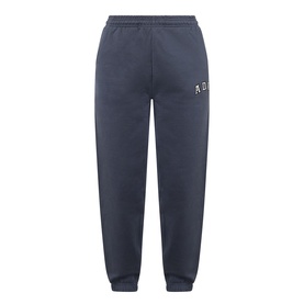 Adanola ADA Logo Sweatpants in Midnight Blue, slim-leg fit with elasticated waistband, cuffed ankles and embroidered logo detail
