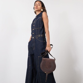 Marcie Suede Saddle Bag