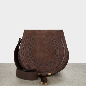 Marcie Suede Saddle Bag