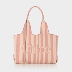 Stripy East-West Tote Bag
