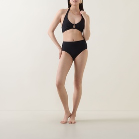 Cycle Cut-Out High-Rise Bikini Briefs