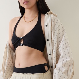 Cycle Cut-Out High-Rise Bikini Briefs