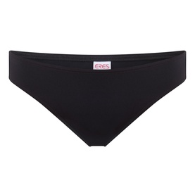 Eres Clap Cut-Out Classic Bikini Briefs in Noir, mid-rise with high leg line, smooth finish and tonal stitching detail