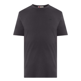 Levi's Mineral Black crew neck T-shirt in 100% cotton, short sleeves, with tonal logo embroidery at chest