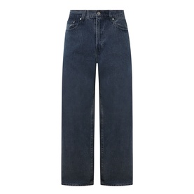 Levi's 578&trade; Baggy Straight Leg Jeans in Time Forest, dark indigo wash, five-pocket style with belt loops and fly zip fastening