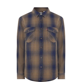 Relaxed Western Check Print Shirt