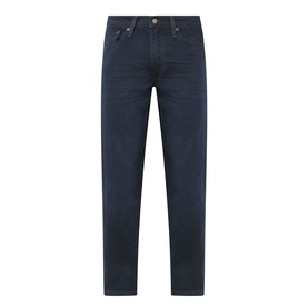 Levis 511&trade; Slim Leg Jeans in Why So Blue, dark wash, slim-leg, five-pocket styling, belt loops, and arcuate stitching detail.