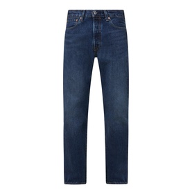 Levi's 3049 straight jeans in Terra Linda mid-blue denim, five-pocket style with subtle fading, 100% cotton