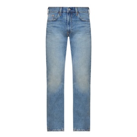 Levis 502&trade; Tapered Leg Jeans in Its Been A While Selvedge, mid-rise with faded wash, five pockets, tonal stitching and concealed fly