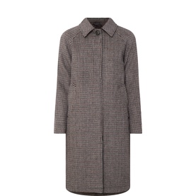Catherin Check Print Coat