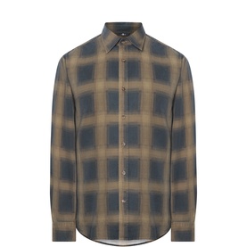 Window-Checked Casual Shirt