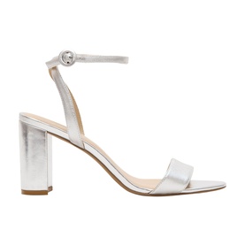 Strappy Leather Block Heels