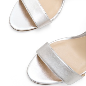 Strappy Leather Block Heels