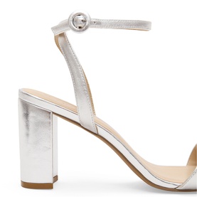 Strappy Leather Block Heels