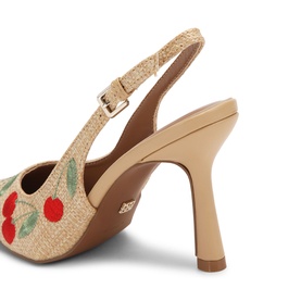 Adina Embroidered Slingback Heels