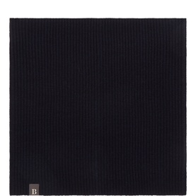 Merino Logo Badge Ribbed Scarf