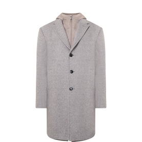 Detachable Hood Wool Coat