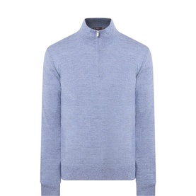 Merino Moulin&eacute; Half-Zip Sweater