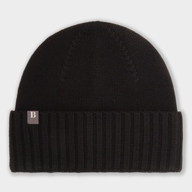 Merino Logo Badge Beanie Hat