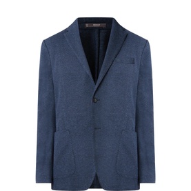 Micro Textured Single-Breasted Blazer