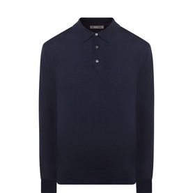 Merino Knitted Polo Shirt