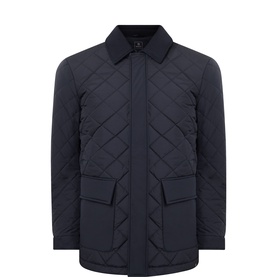 Diamond-Quilted Padded Jacket