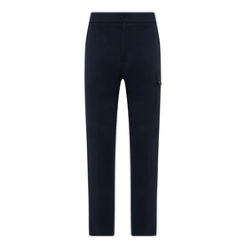 Boggi Milano Light Scuba Cargo Sweatpants in navy blue with elasticated waist, cargo pocket, and side pockets