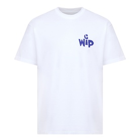 Carhartt New Tools Logo Back Graphic T-Shirt in white, 100% cotton crew neck with short sleeves and WIP chest logo