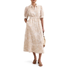 Delphine Floral Shirt Dress